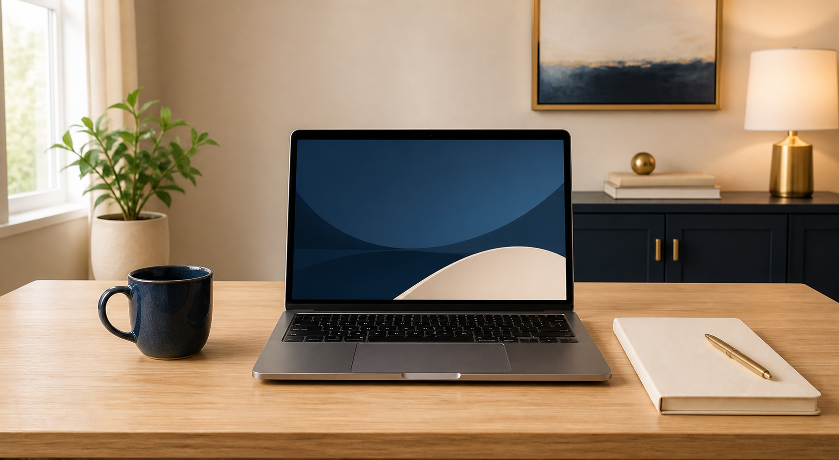 Organized workspace representing the Simple Solution